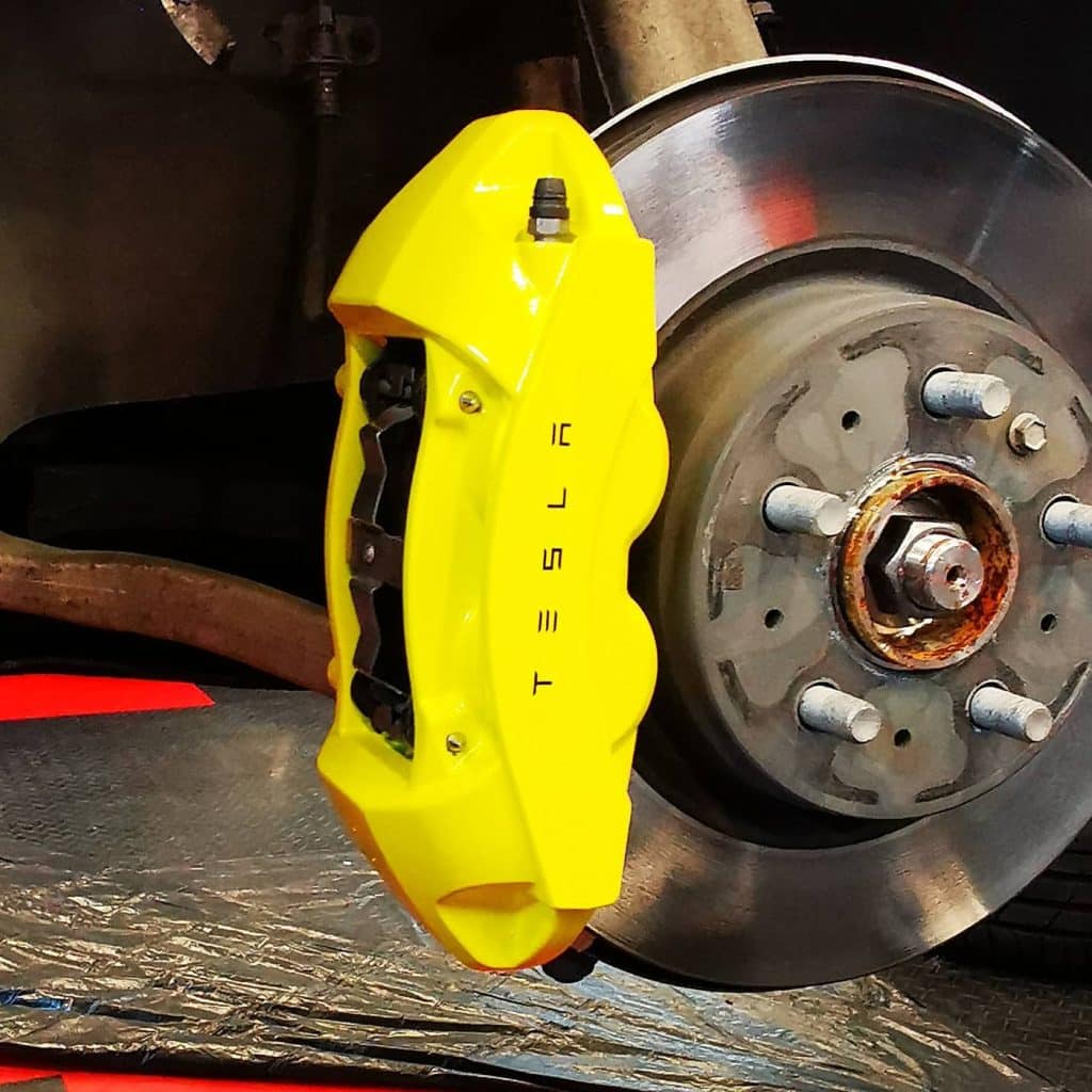 Remklauw geel gespoten