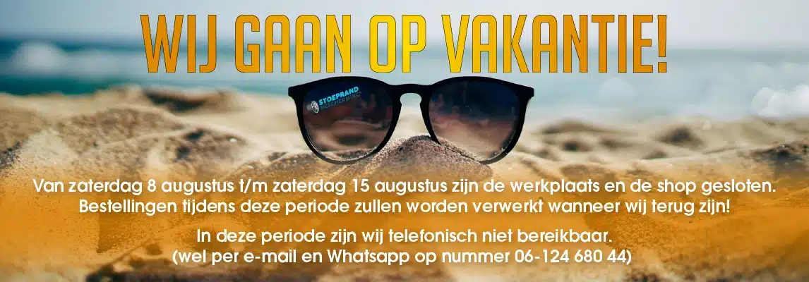 Gesloten van 8 t/m 15 augustus